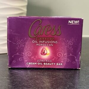 NEW Caress Exotics Oil Infusions Moroccan Soap Cream Beauty Bar Lot Of 2